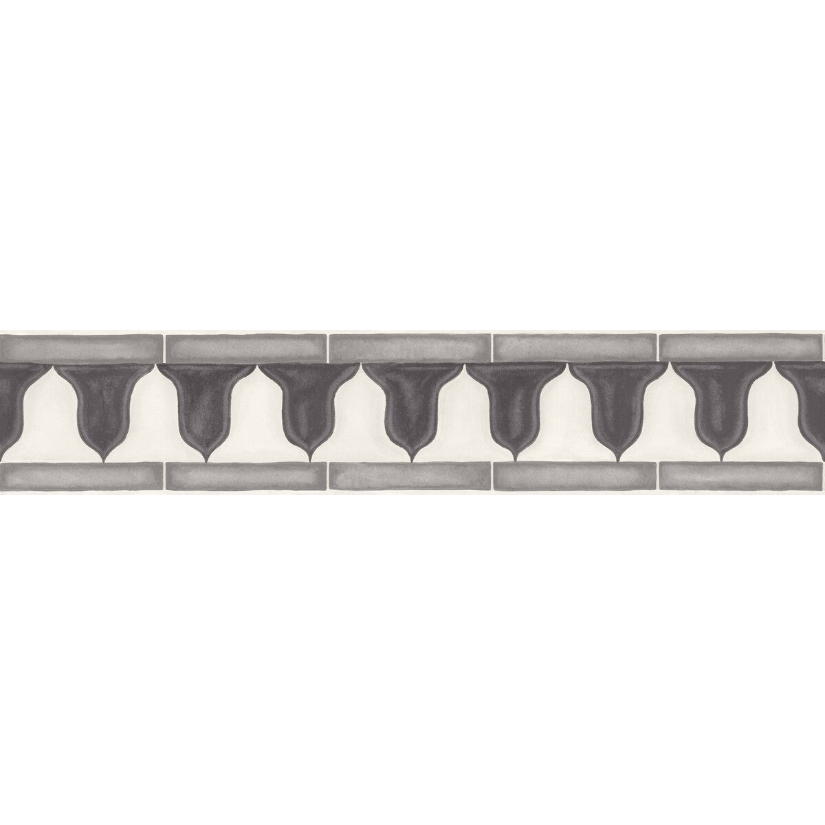 COLE & SON ZELLIGE BORDER SOOT & SNOW