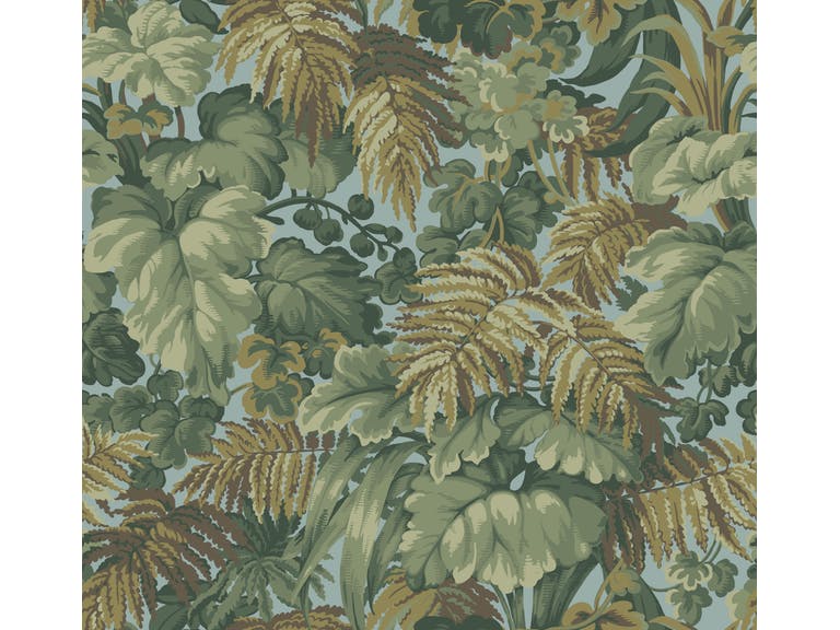 Cole & Son WP: Martyn Lawrence Bullard Royal Fernery 113/3008.CS.0 Khaki & Print Room Blue