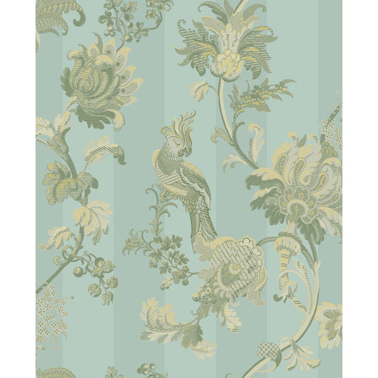 COLE & SON ZERZURA DUCK EGG & OLIVE