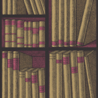 Cole & Son WP: Fornasetti Ex Libris 114/15031.CS.0 Gold/Magenta