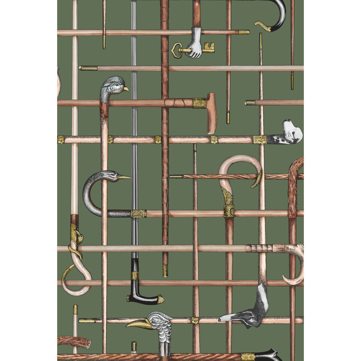 COLE & SON BASTONI FOREST GREEN