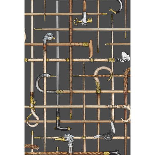 COLE & SON BASTONI CHARCOAL