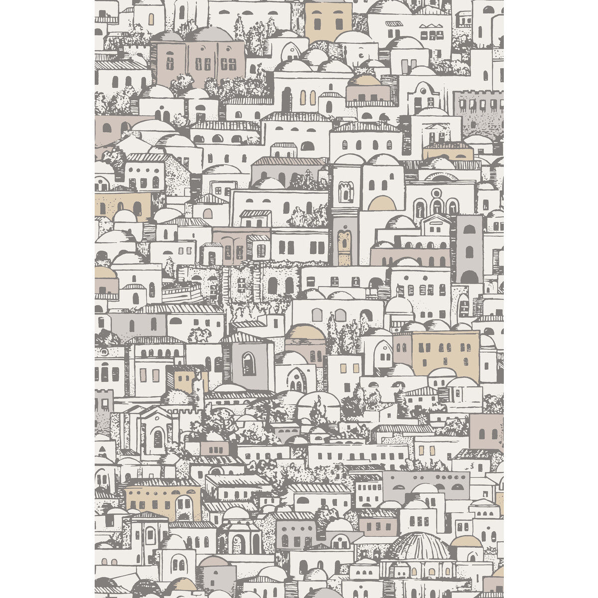 COLE & SON MEDITERRANEA WHITE/GILVER