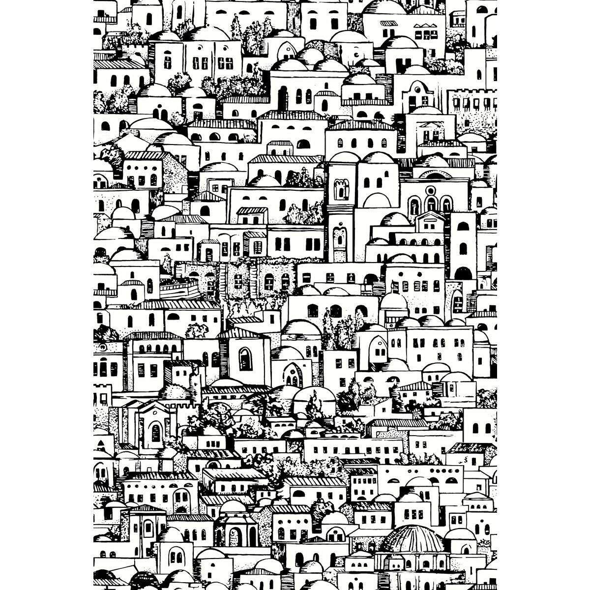 COLE & SON MEDITERRANEA WHITE/BLACK