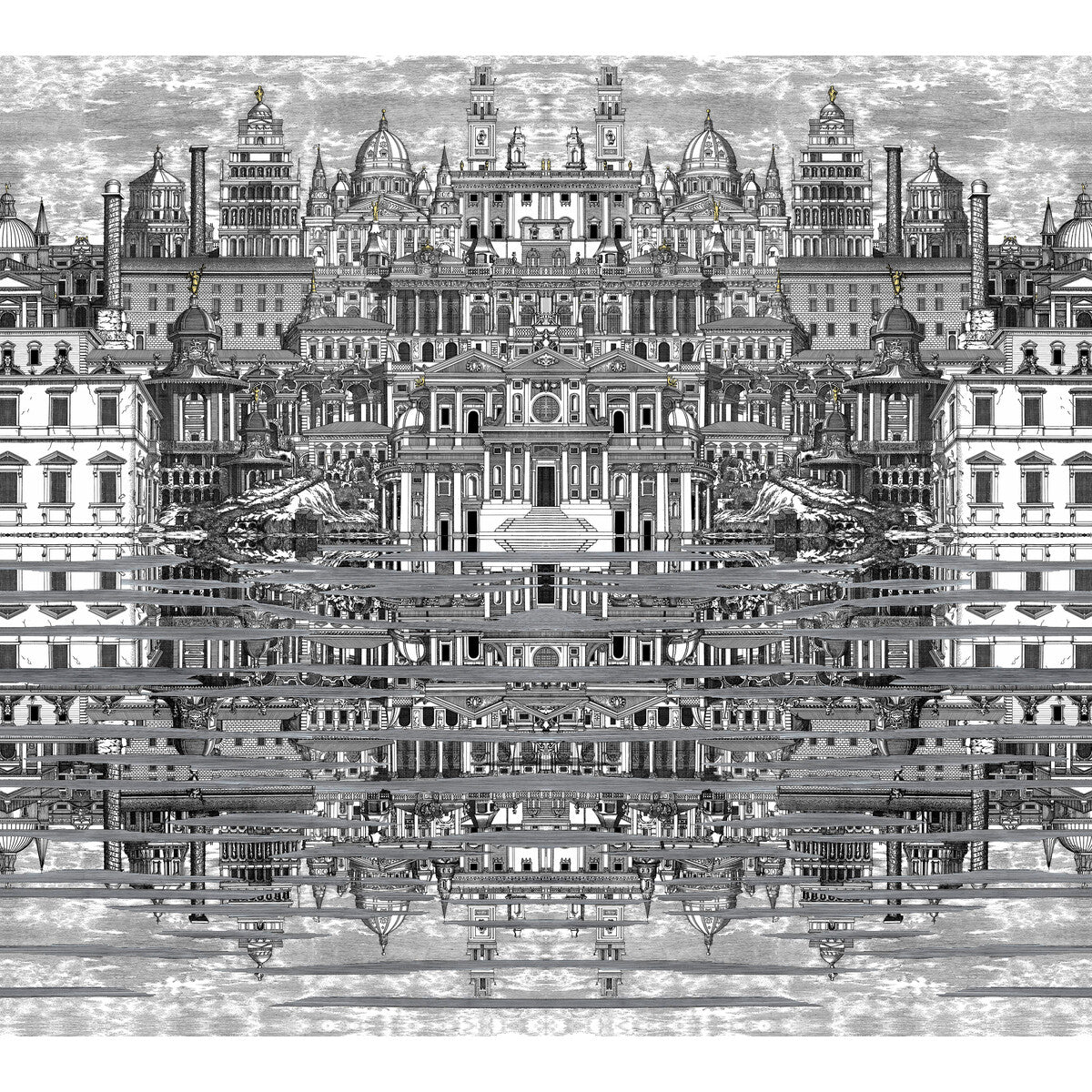 COLE & SON RIFLESSO BLACK/WHITE
