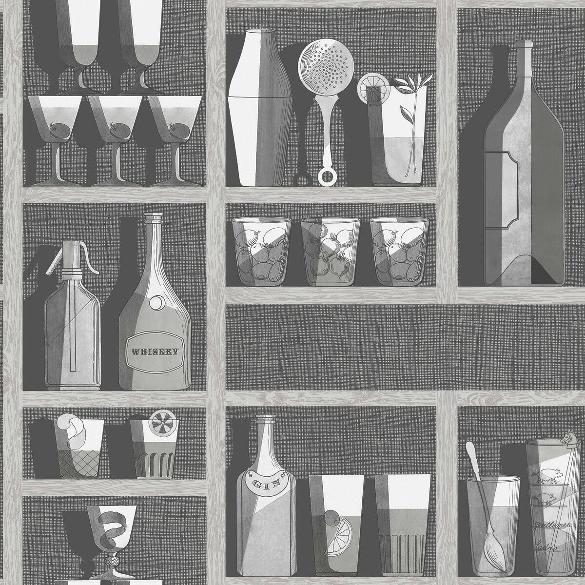 COLE & SON COCKTAILS SOOT/SNOW