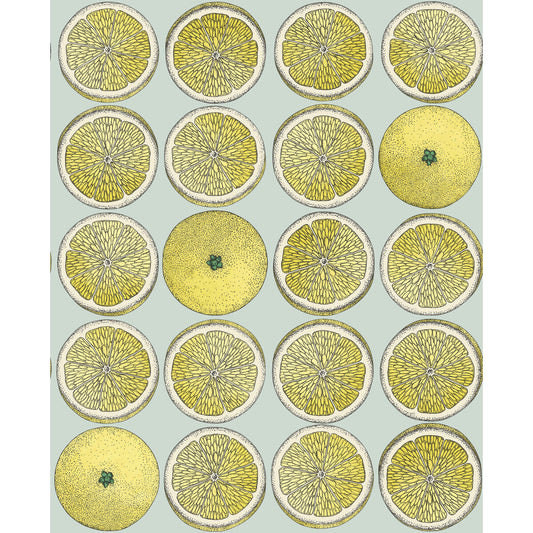 COLE & SON ARANCE LEMON/SEAFOAM