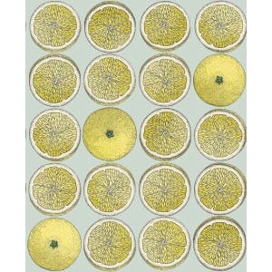 Cole & Son WP: Fornasetti Arance 114/24048.CS.0 Lemon/Seafoam