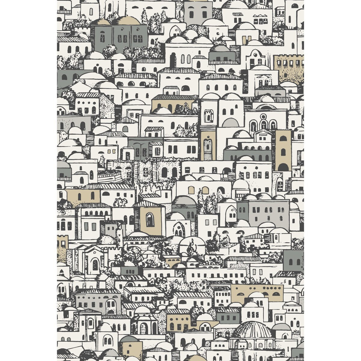 COLE & SON MEDITERRANEA WHITE & METALLIC