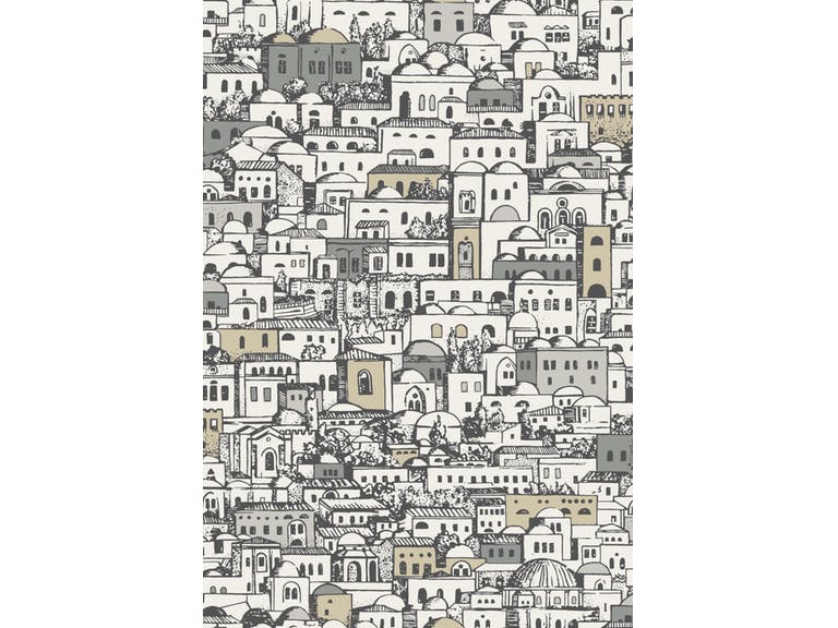 Cole & Son WP: Fornasetti Mediterranea 114/7013.CS.0 White & Metallic