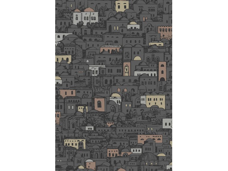 Cole & Son WP: Fornasetti Mediterranea 114/7014.CS.0 Charcoal & Metallic