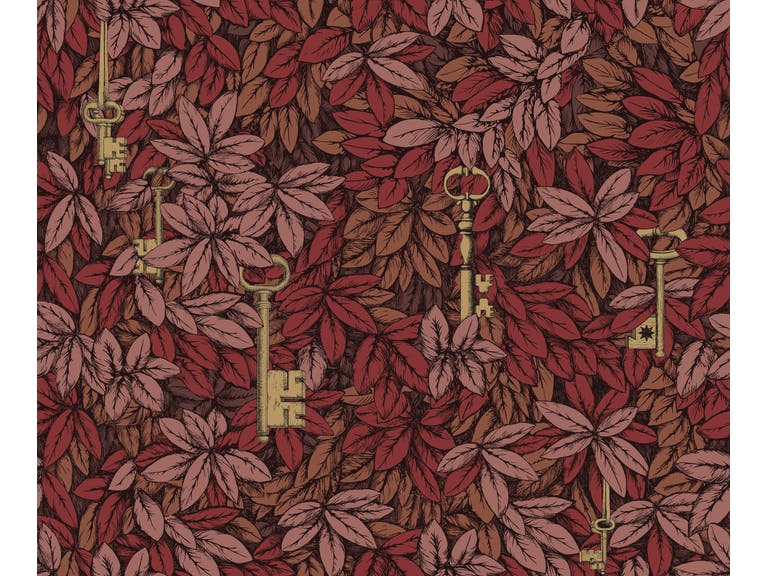 Cole & Son WP: Fornasetti Chiavi Segrete 114/9019.CS.0 Autumnal Leaves