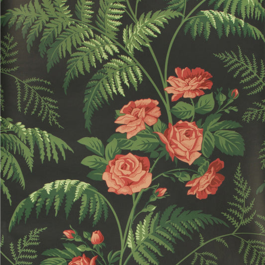 COLE & SON ROSE RED/L GREEN/CHARCOAL