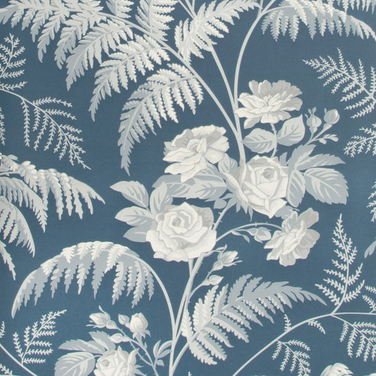 COLE & SON ROSE WHITE/ICE BLUE/DENIM