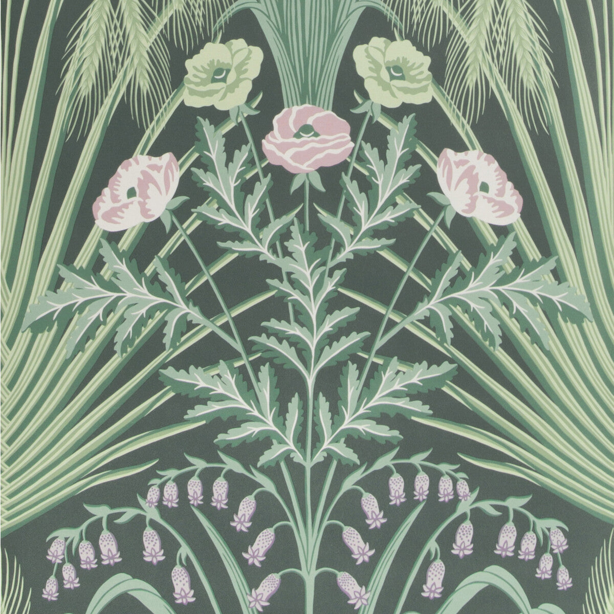 COLE & SON BLUEBELL SAGE ON CHARCOAL