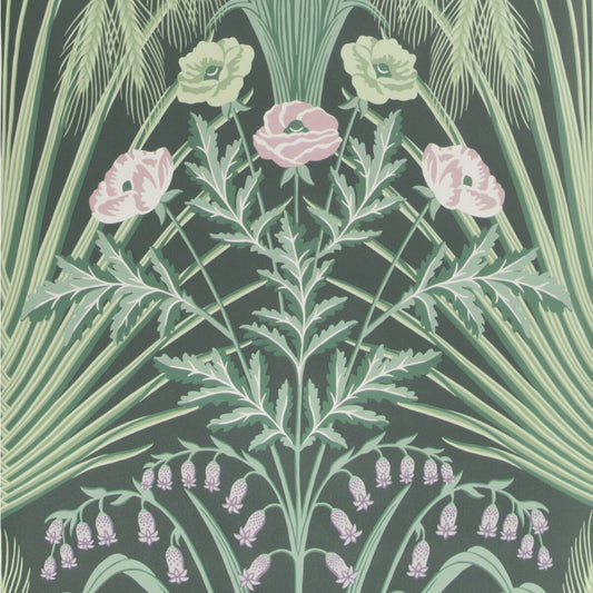 COLE & SON BLUEBELL SAGE ON CHARCOAL