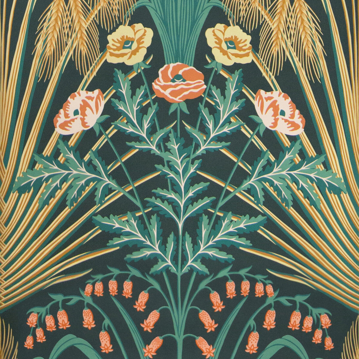 COLE & SON BLUEBELL TEAL/GOLD/PETROL