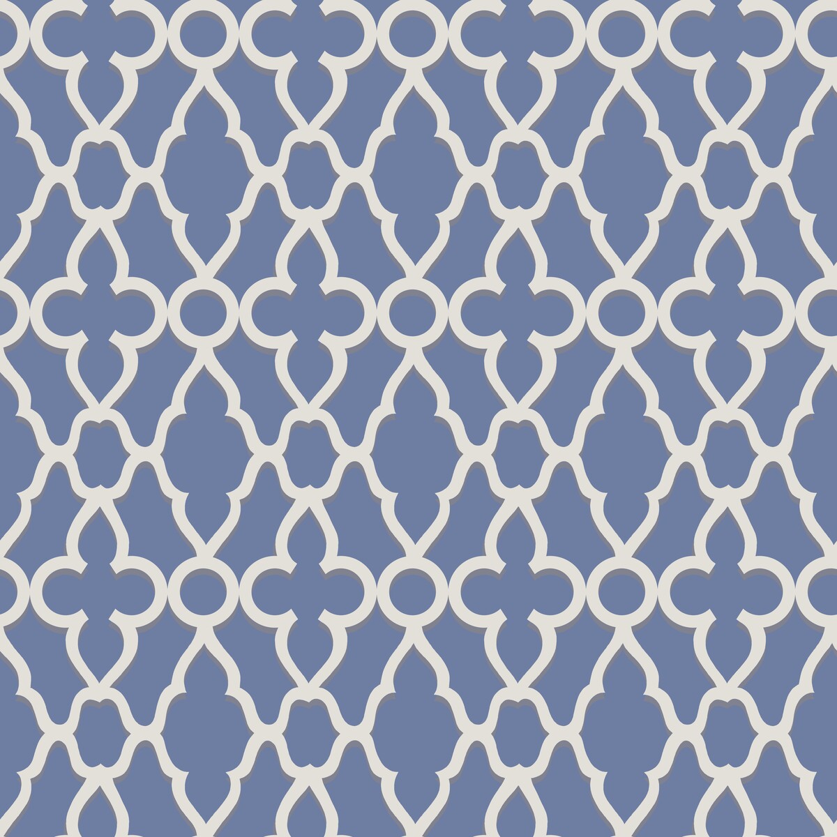 COLE & SON TREILLAGE WHITE/HYACINTH