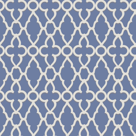 COLE & SON TREILLAGE WHITE/HYACINTH