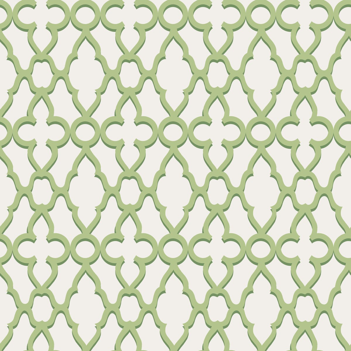 COLE & SON TREILLAGE LEAF GREEN/CHLK