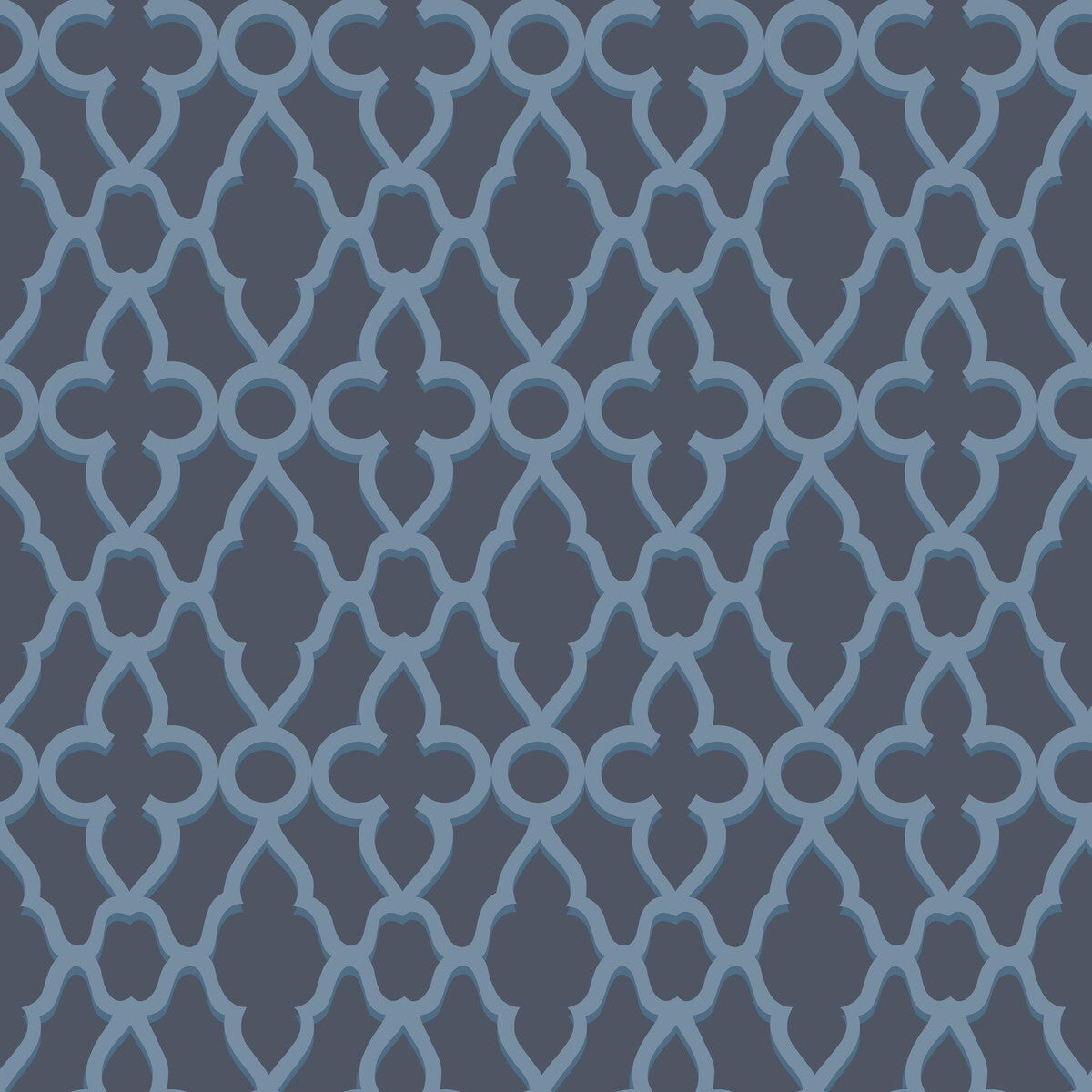COLE & SON TREILLAGE CERULEAN/MIDNIG