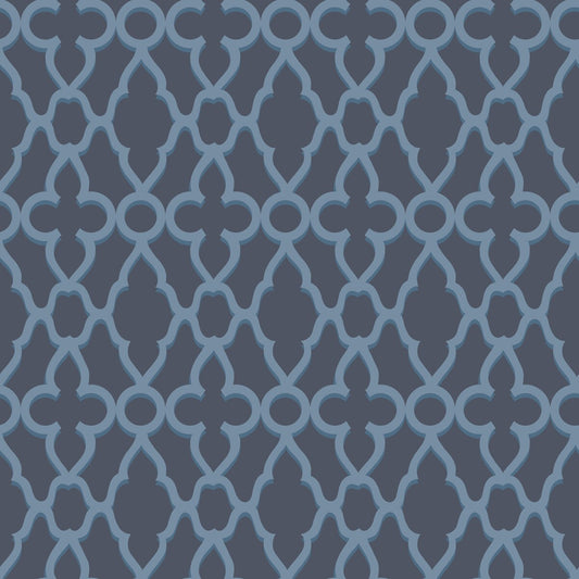 COLE & SON TREILLAGE CERULEAN/MIDNIG