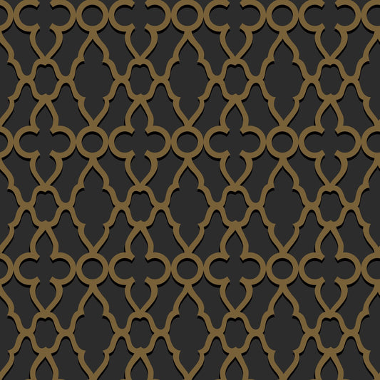 COLE & SON TREILLAGE M BRONZE/CHAR