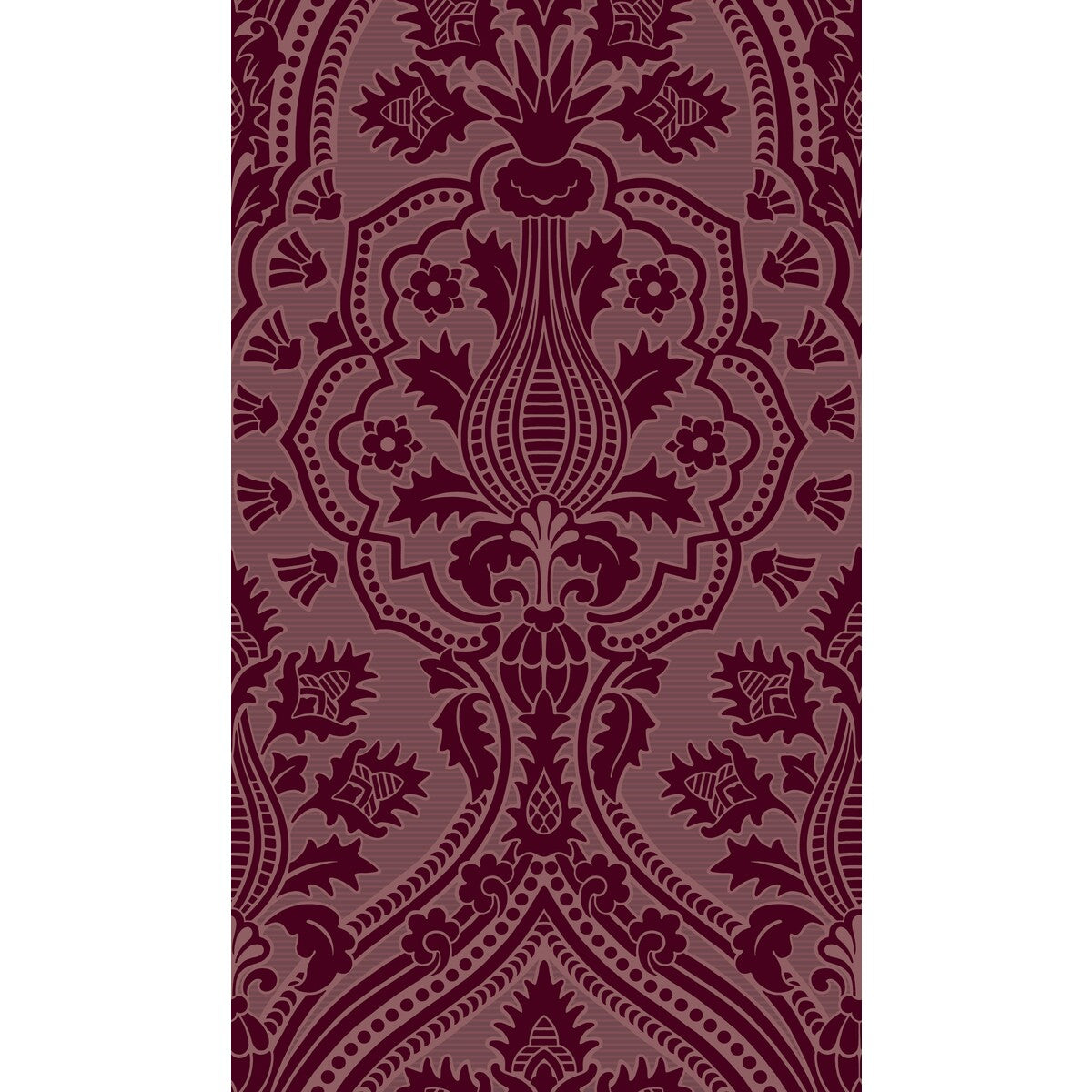 COLE & SON PUGIN PALACE FLOCK CLARET