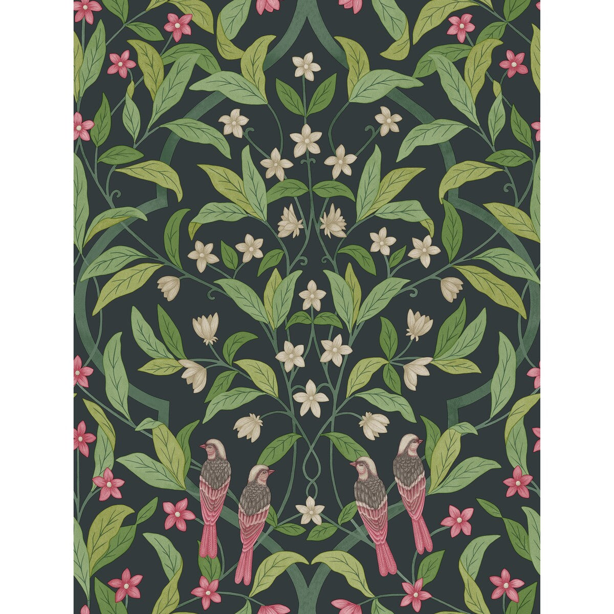 COLE & SON JASMINE & SERIN SYMPHONY ROSE/GRN/VIRIDIAN
