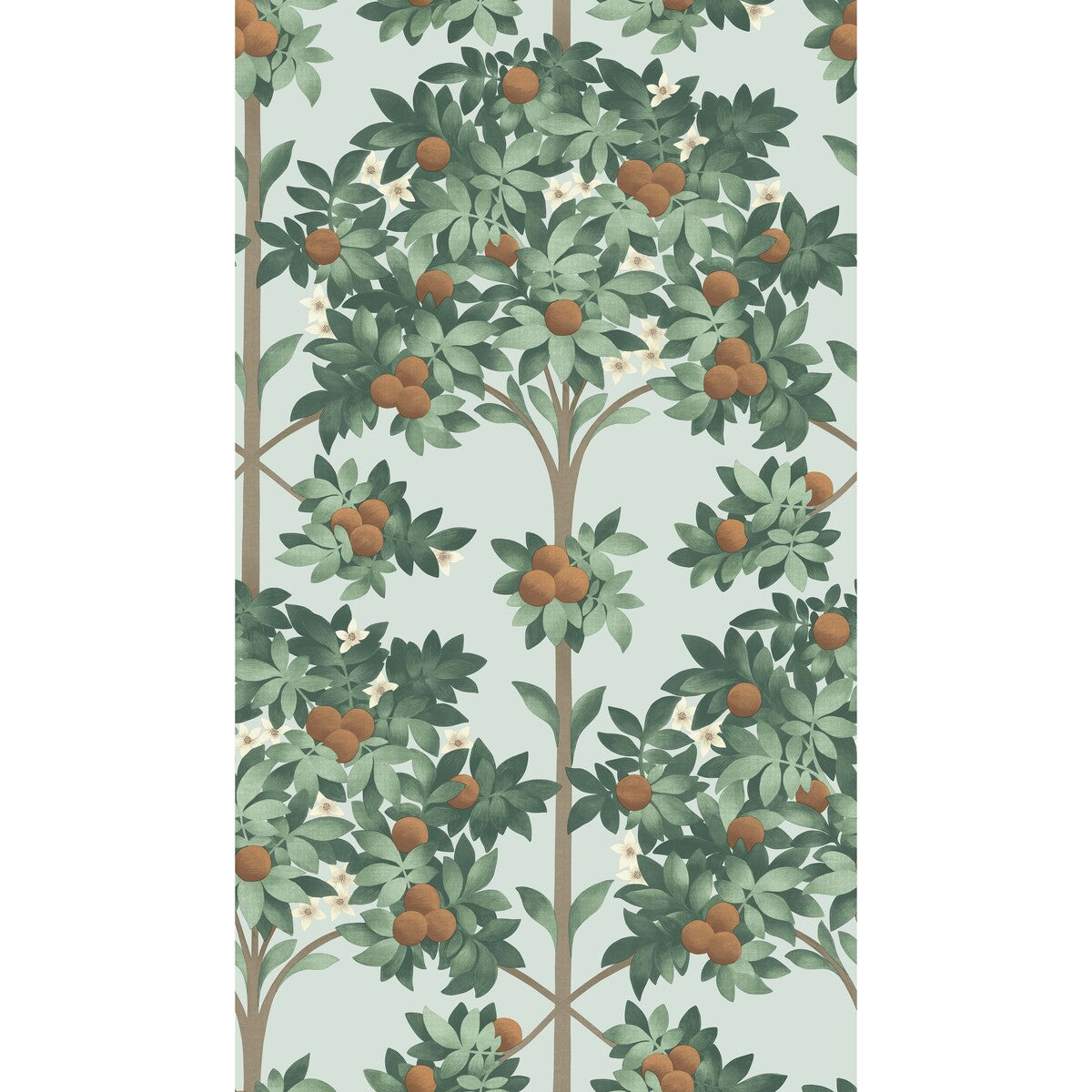 COLE & SON ORANGE BLOSSOM BURNT ORANGE/MINT/SEAFOAM
