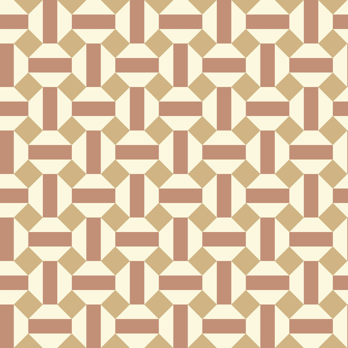 COLE & SON ALICATADO TERRACOTTA ON PARCHMENT