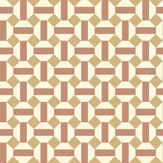 COLE & SON ALICATADO TERRACOTTA ON PARCHMENT