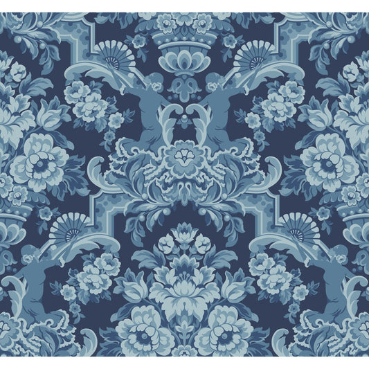 COLE & SON LOLA CHINA BLUES ON MIDNIGHT