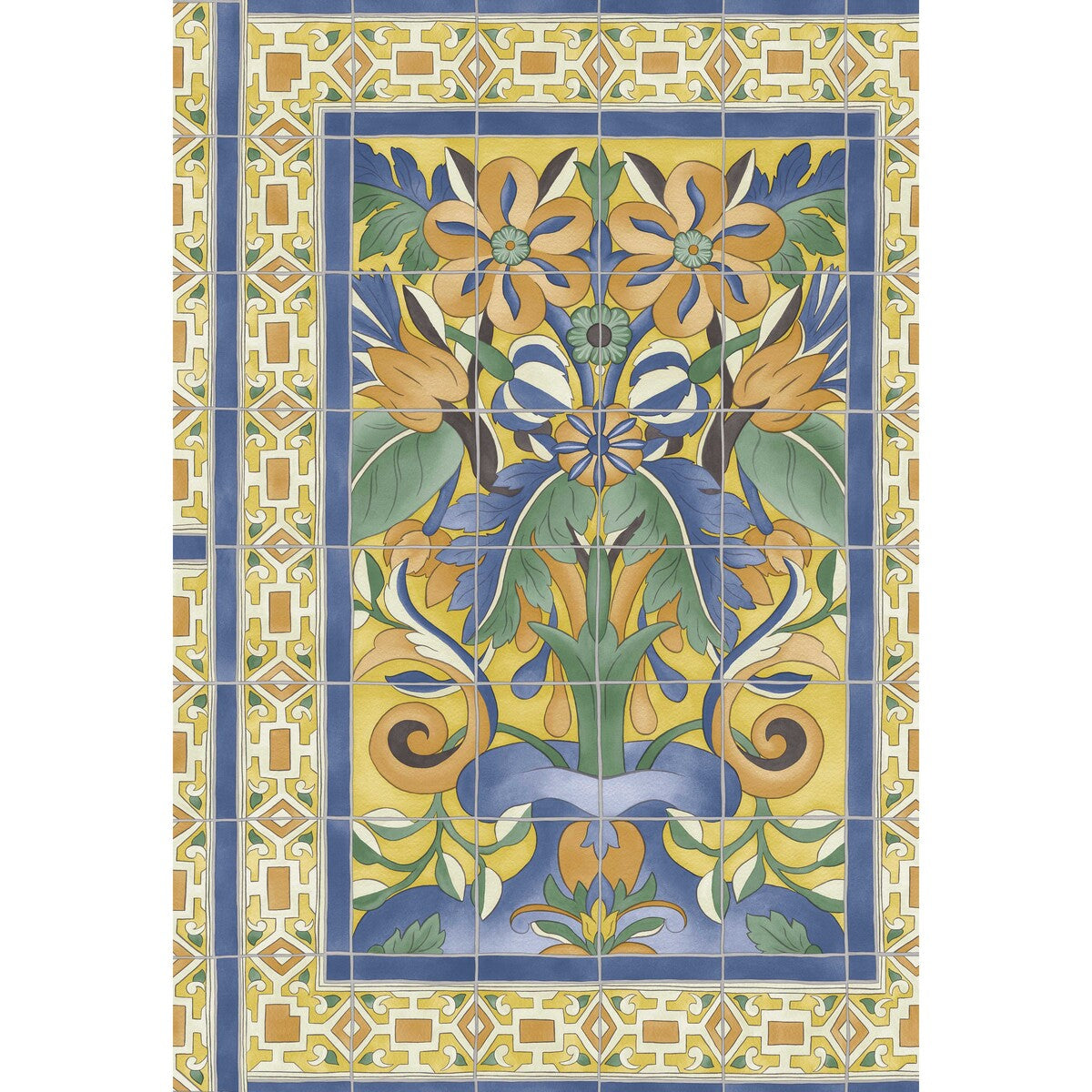 COLE & SON TRIANA MARIGOLD & HYACINTH/CANARY YELLOW