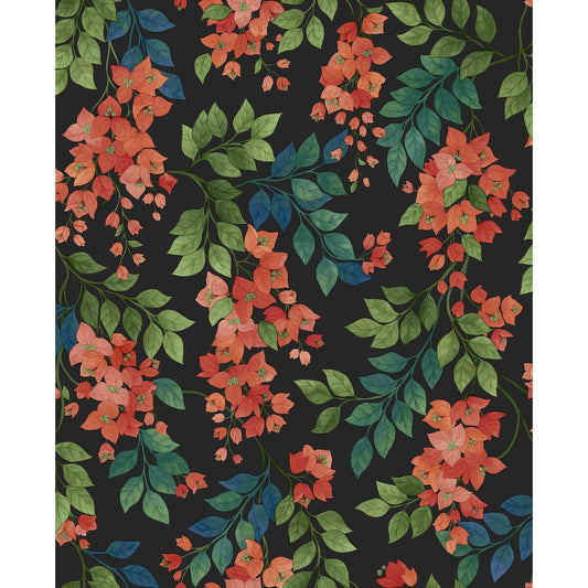 COLE & SON BOUGAINVILLEA ROUGE/GREEN/C SKY/CHARCOAL