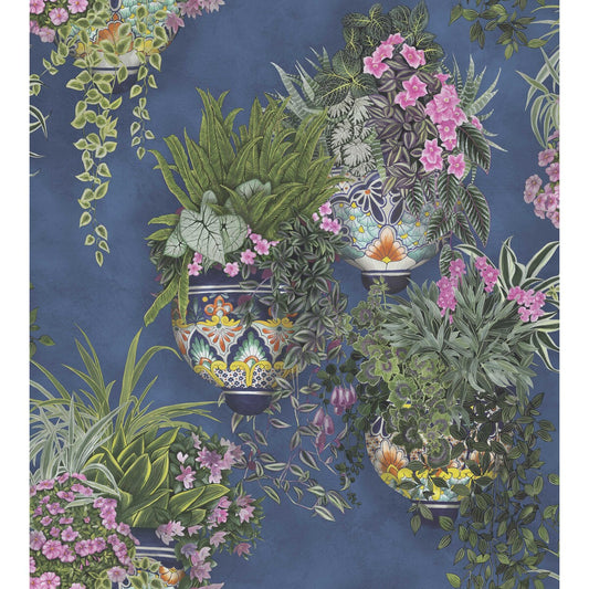 COLE & SON TALAVERA WP FUCHSIA/FOREST GREEN/CERULEAN SKY