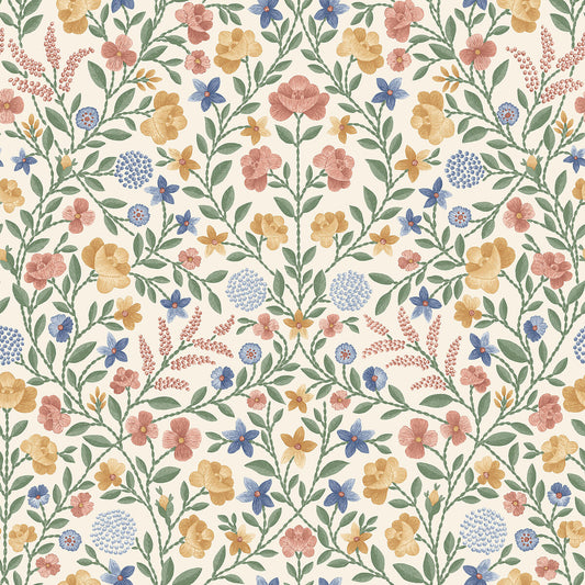 COLE & SON COURT EMBROIDERY CORAL
