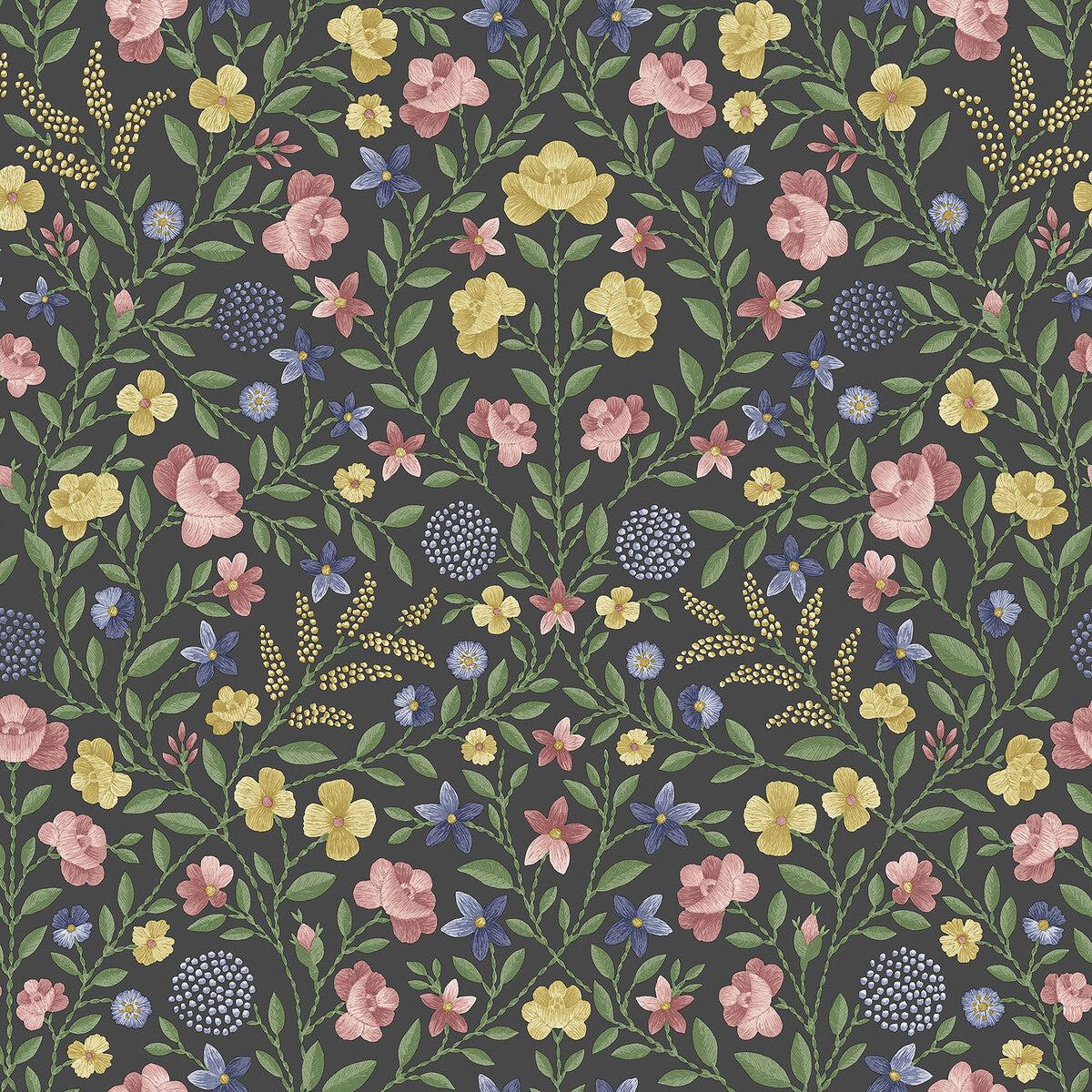 COLE & SON COURT EMBROIDERY YELLOW