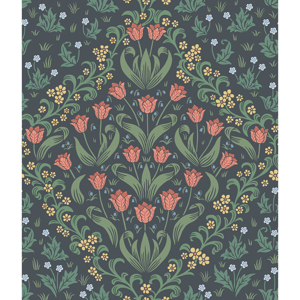 COLE & SON TUDOR GARDEN RO&FGRN/CHAR