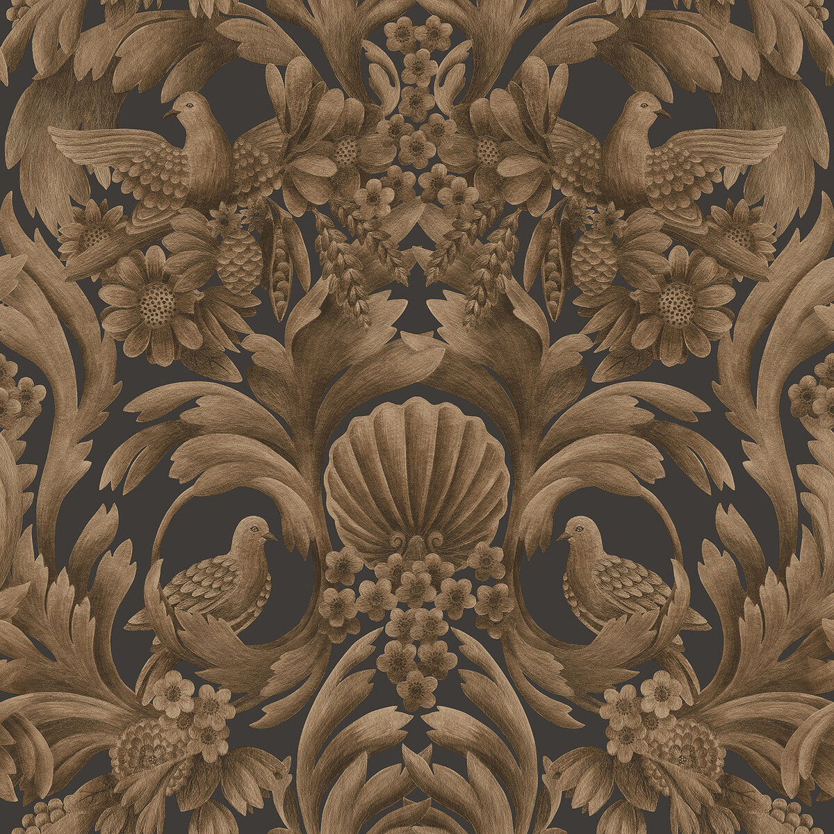COLE & SON GIBBONS CARVING MBRNZ/CHR