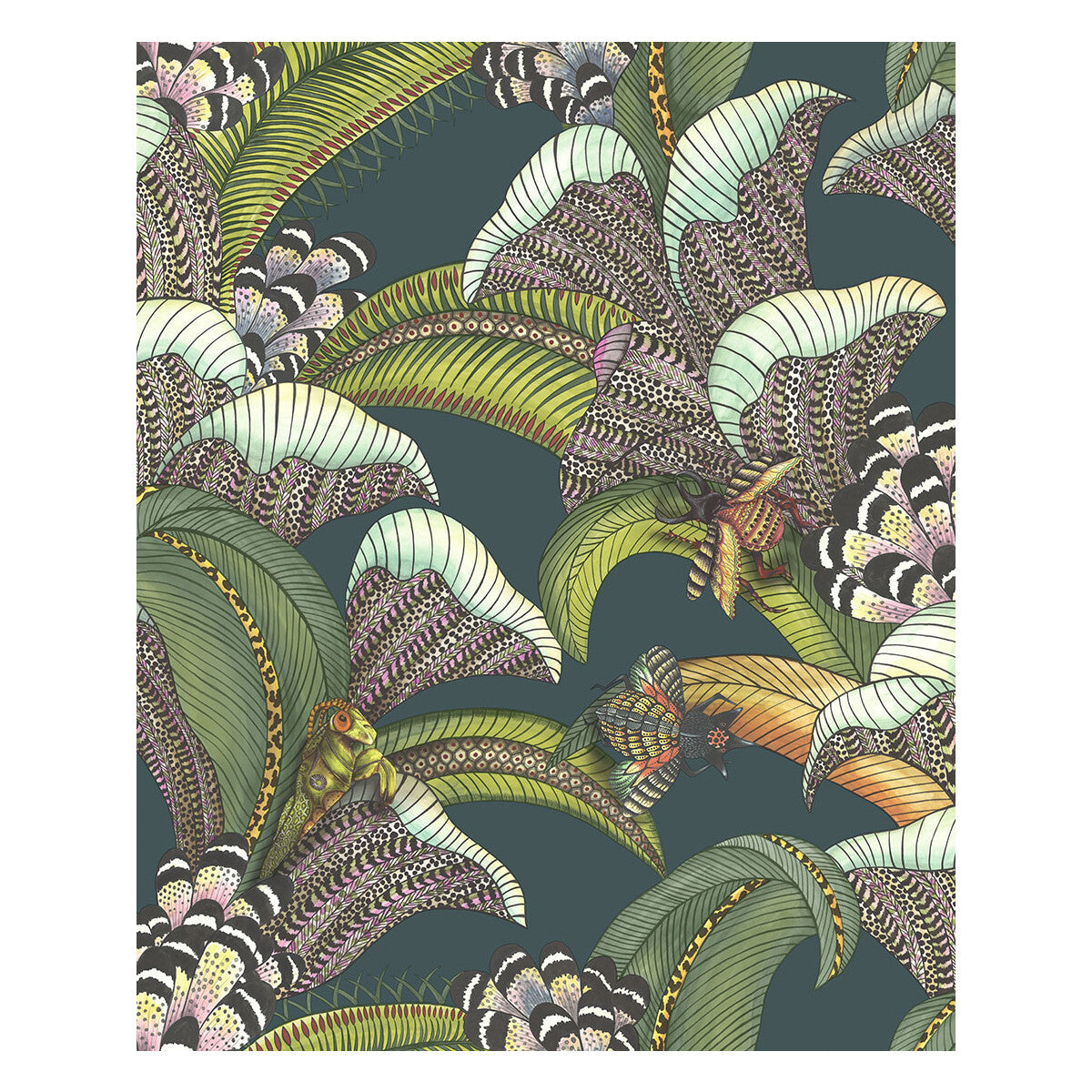 COLE & SON HOOPOE LEAVES VIRIDIAN