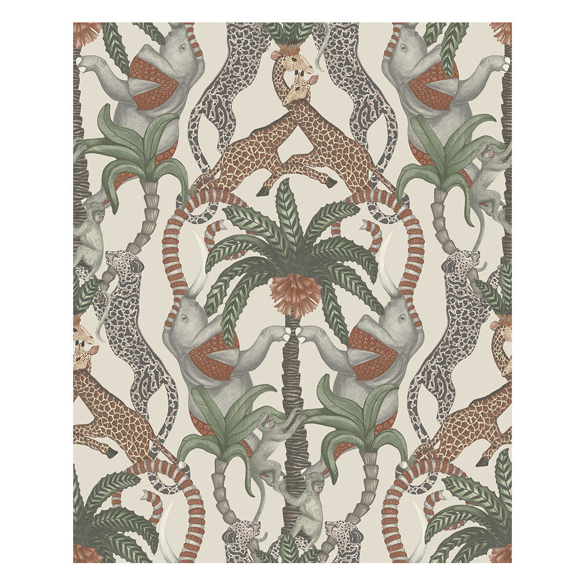 COLE & SON SAFARI TOTEM TRCT&FRSTGRN/STN