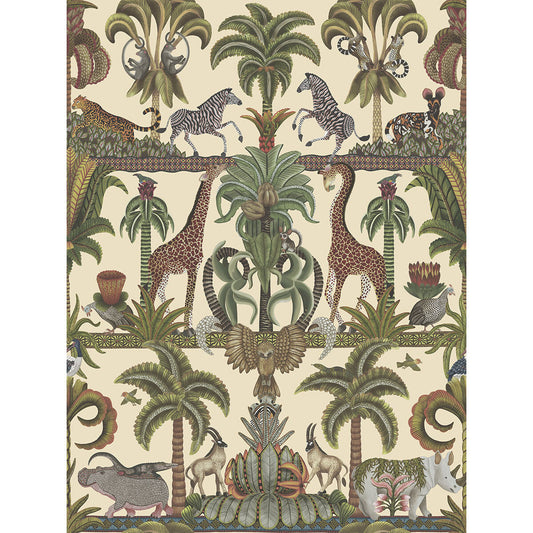 COLE & SON AFRIKA KINGDOM OLGREEN & SPGREEN/CREAM