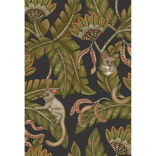 COLE & SON BUSH BABY SPGRN&ORNG/BLCK