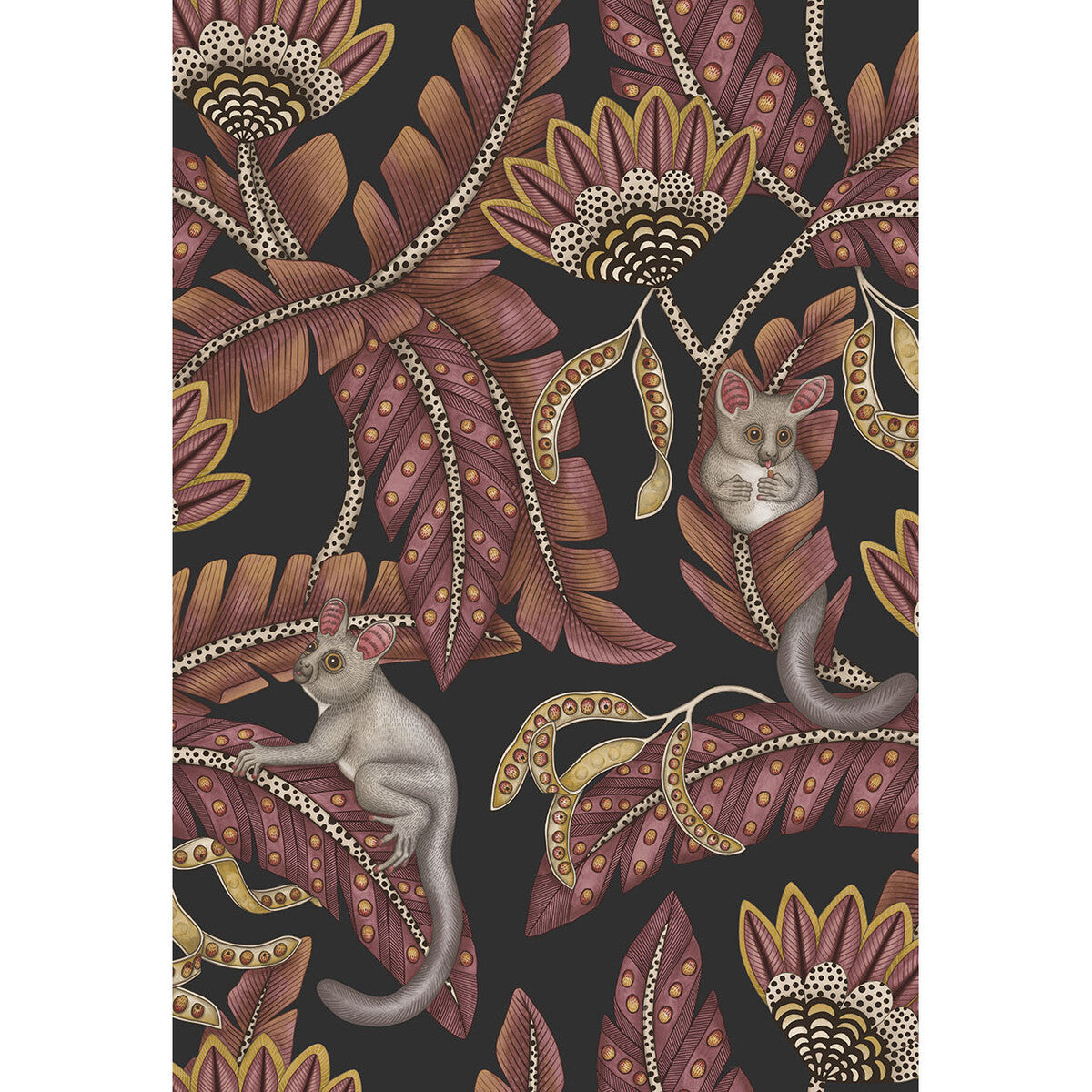 COLE & SON BUSH BABY CRMSN&MRGLD/CHRCL