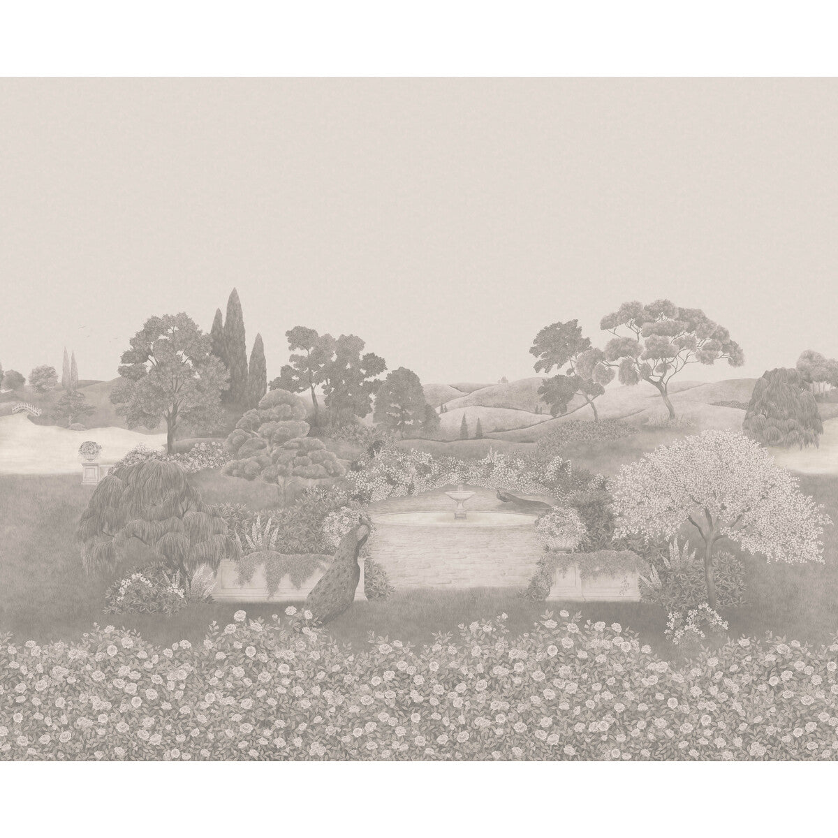 COLE & SON IDYLL METALLIC PLATINUM PEARL