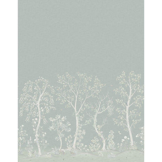 COLE & SON SEASONAL WOODS METALLIC JADE / SAGE PEARL