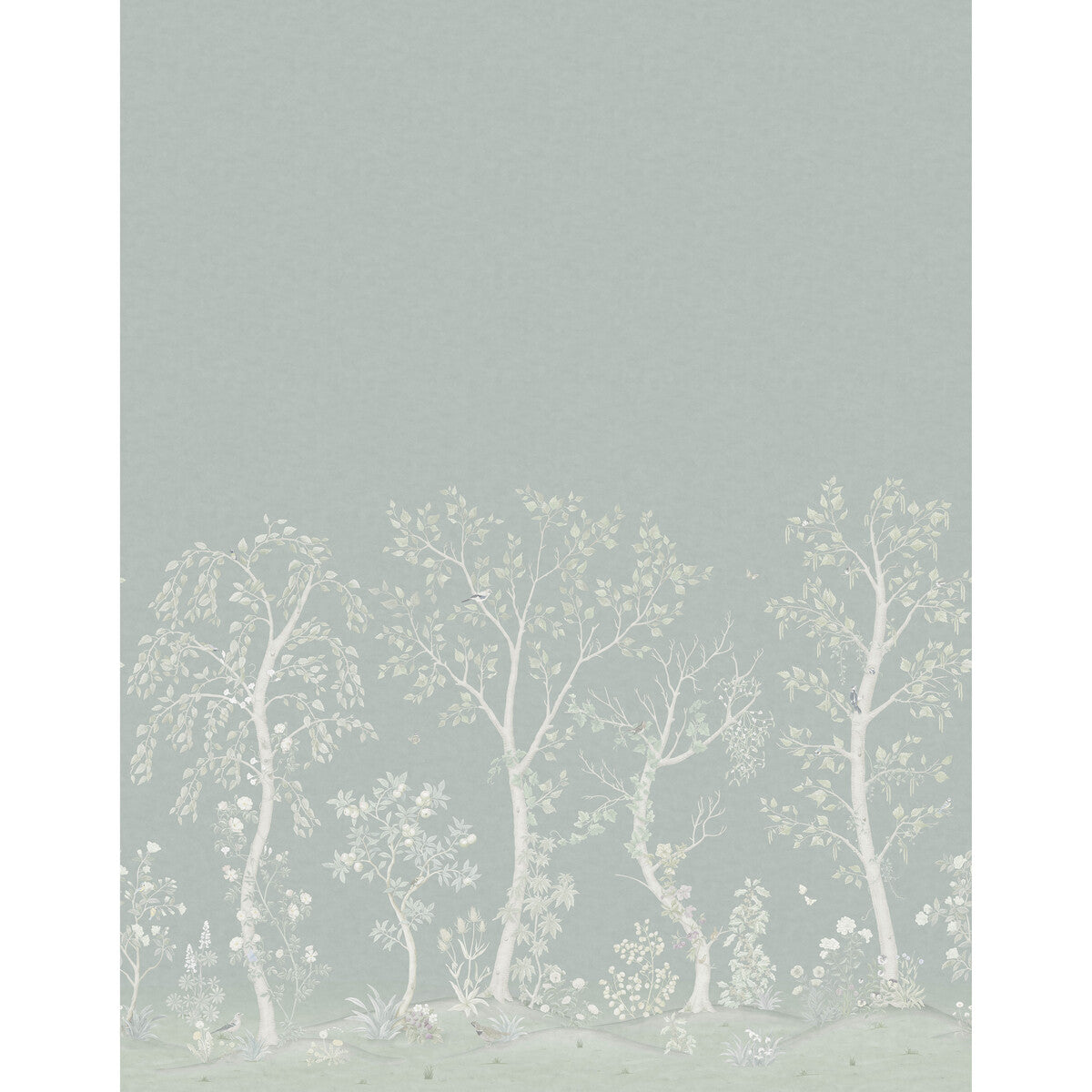 COLE & SON SEASONAL WOODS SILK JADE / SAGE SILK
