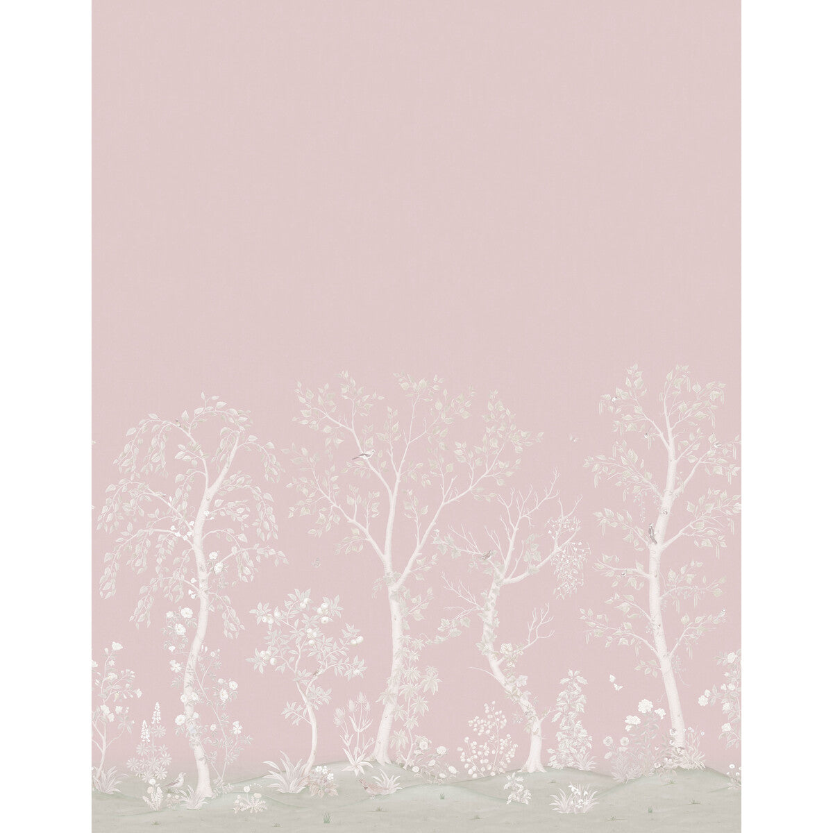 COLE & SON SEASONAL WOODS METALLIC ROSE