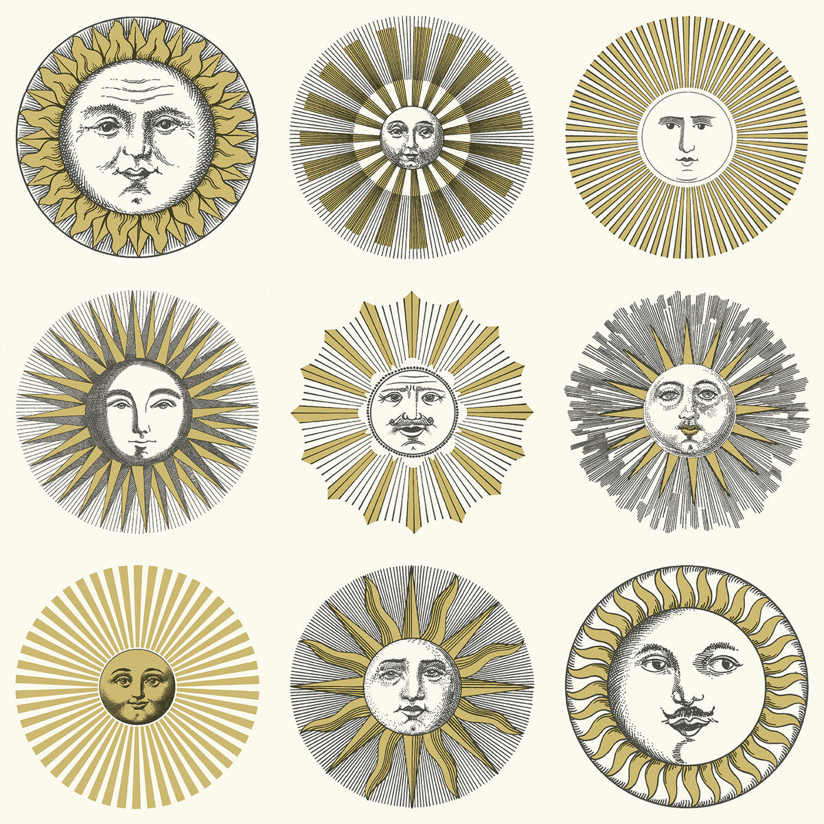 COLE & SON SOLI CREAM & GOLD